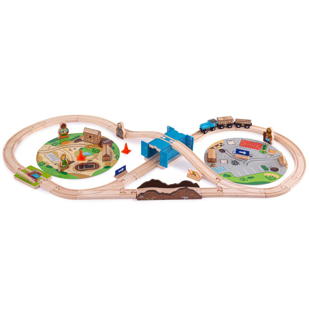 Bigjigs - Construction Train Set