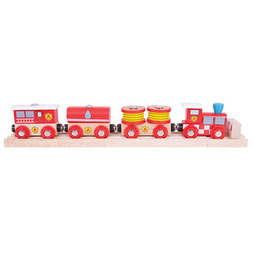 Bigjigs - Fire & Rescue Train All Toys