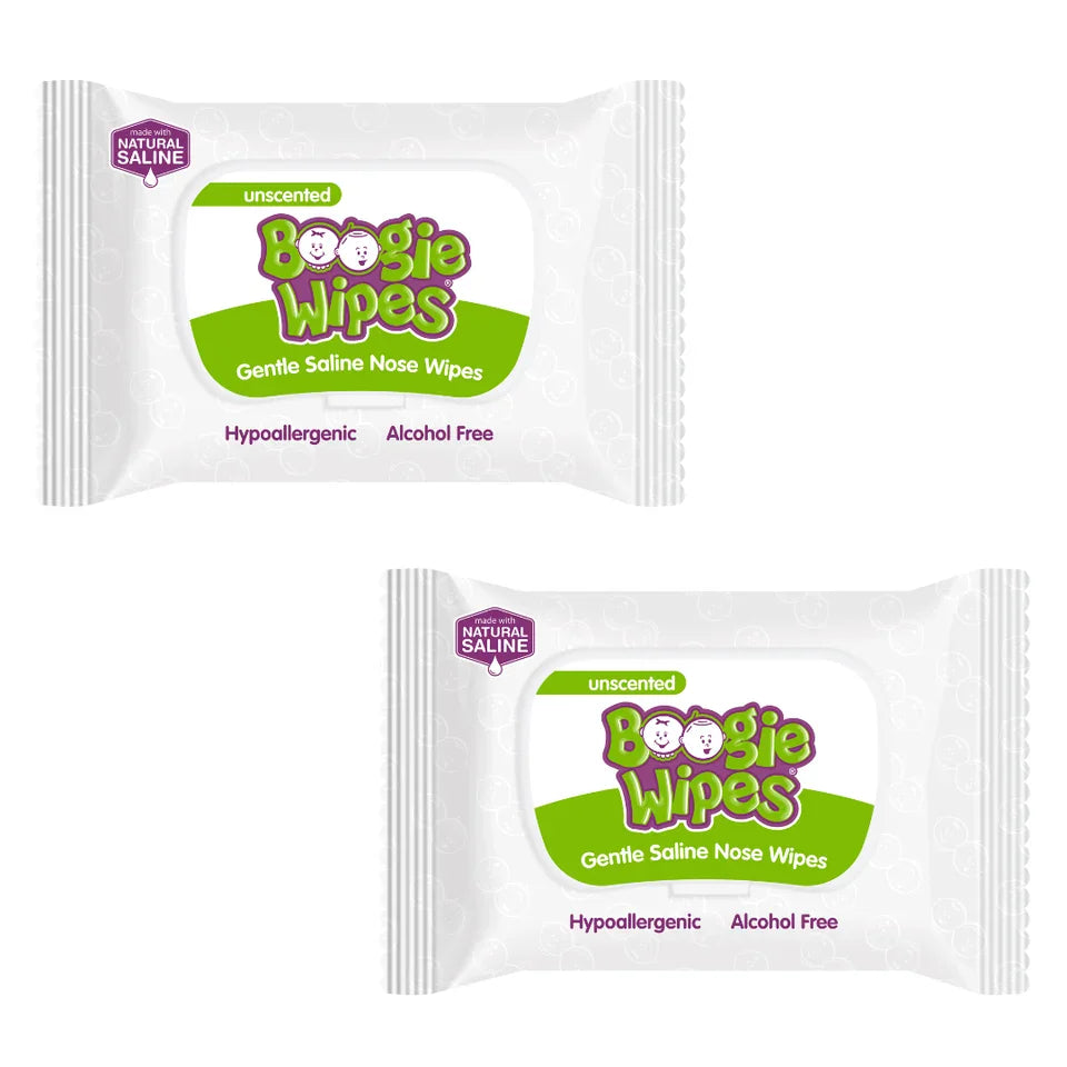 Boogie Wipes - Saline Nose Cleansing Wipes - 90ct