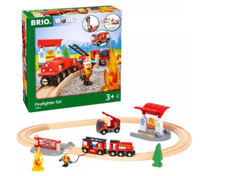 BRIO - World - Firefighter Train Set