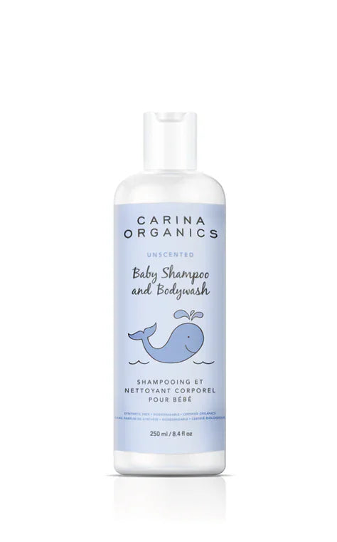 Carina Organics - All Natural Baby Shampoo & Body Wash - Unscented - 250ml