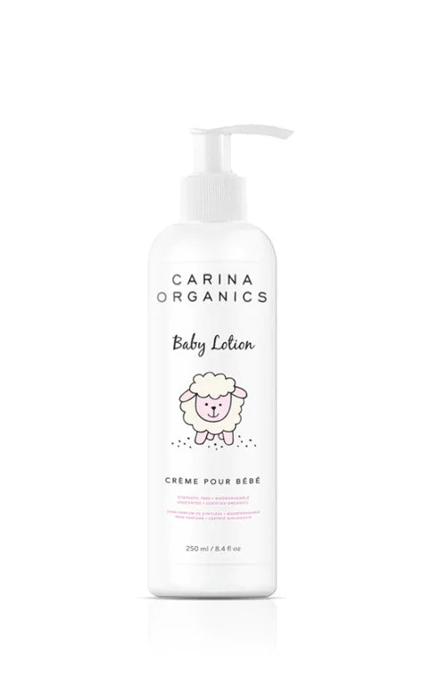Carina Organics - Unscented All Natural Baby Lotion - 250ml