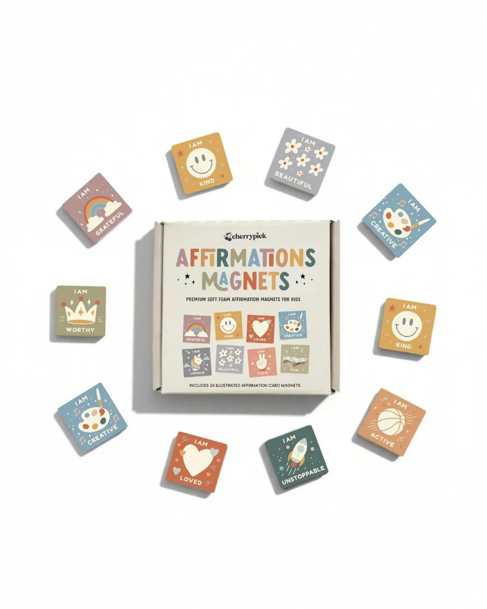 Cherrypick - Affirmations Magnets Soft Foam Magnetic Set