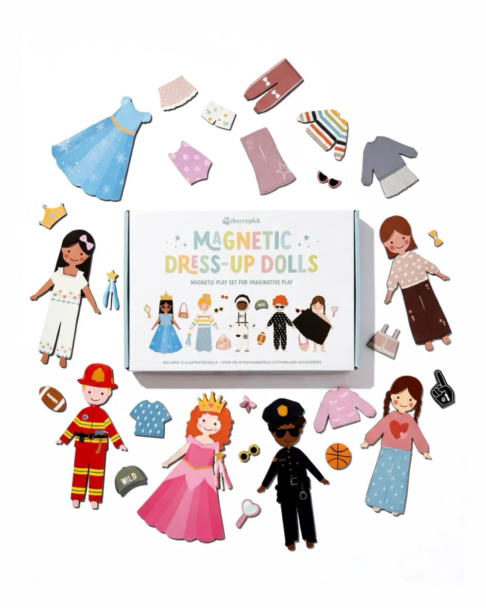 CherryPick - Magnetic Dress-Up Dolls Play Set