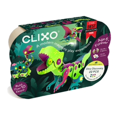Clixo - Magnetic Building Toy - Dino Discovery (22 pc)