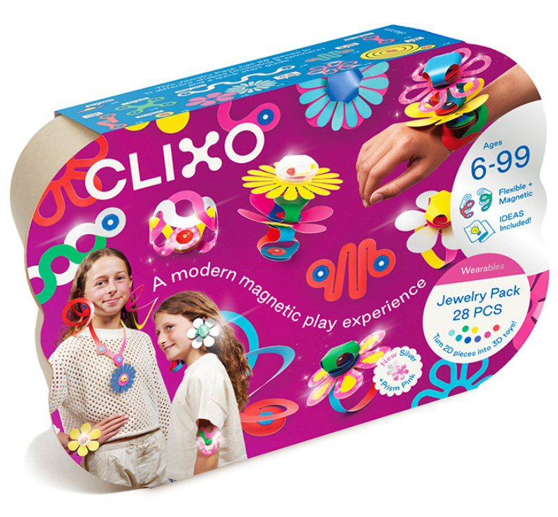 Clixo - Magnetic Building Toy - Jewelry Pack (28 pc)