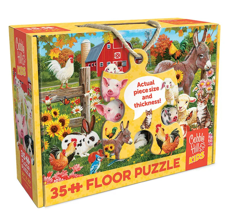 Cobble Hill - Farmyard Greetings - 35pc Floor Puzzle