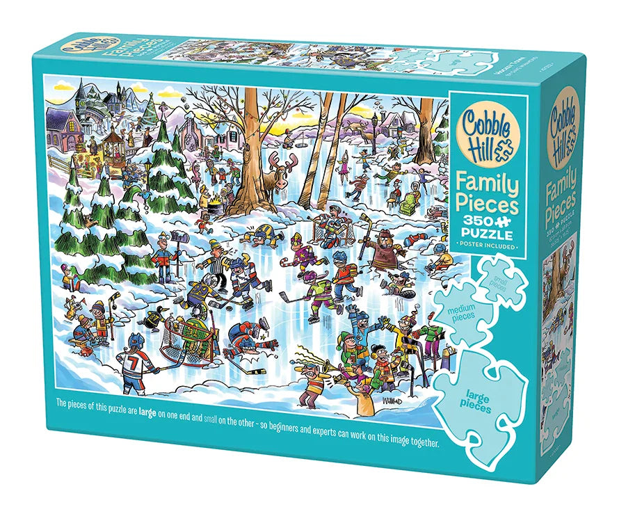 Cobble Hill - Hockey Town - 350 Family Piece Puzzle