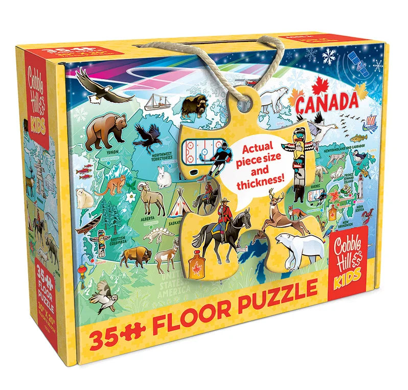 Cobble Hill - Map of Canada - 35pc Floor Puzzle