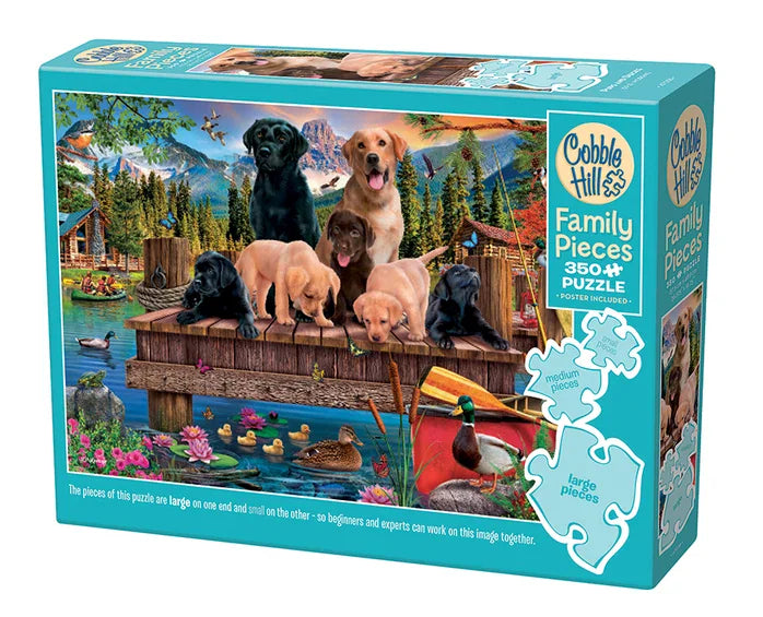 Cobble Hill - Pups and Ducks - 350 Family Piece Puzzle