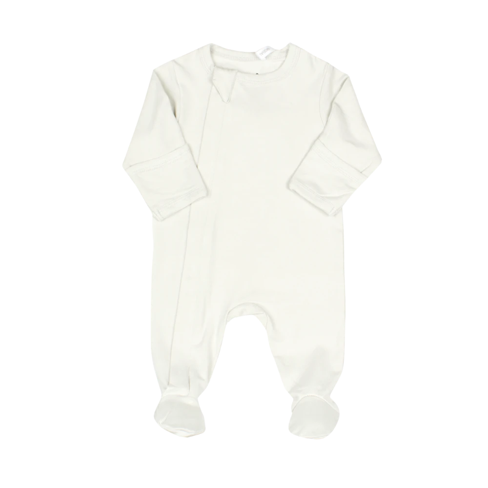 Coccoli - Infant Modal Zippered Solid Footie