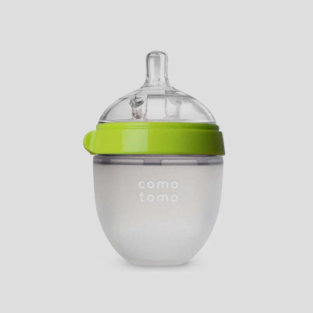 Comotomo - Natural Flow Bottle (Single) - GREEN