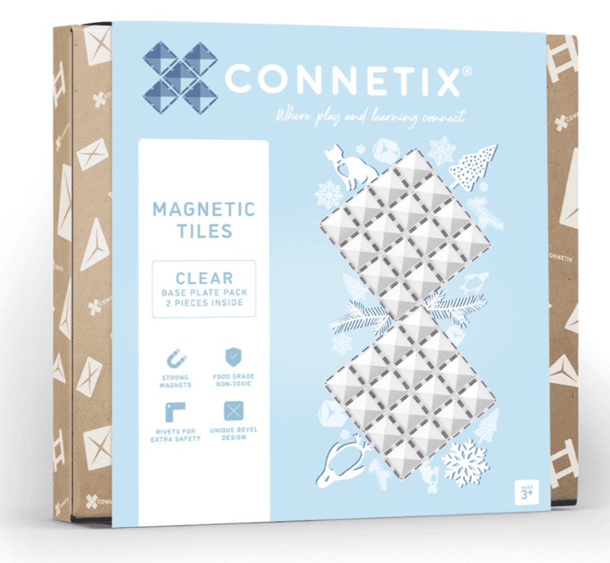 CONNETIX - Clear Base Plate Pack - 2pc
