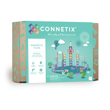 CONNETIX - Pastel Ball Run Pack - 106pc Building Toys