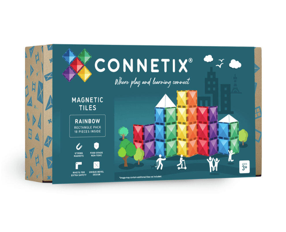 CONNETIX - Rainbow Rectangle Pack - 18pc