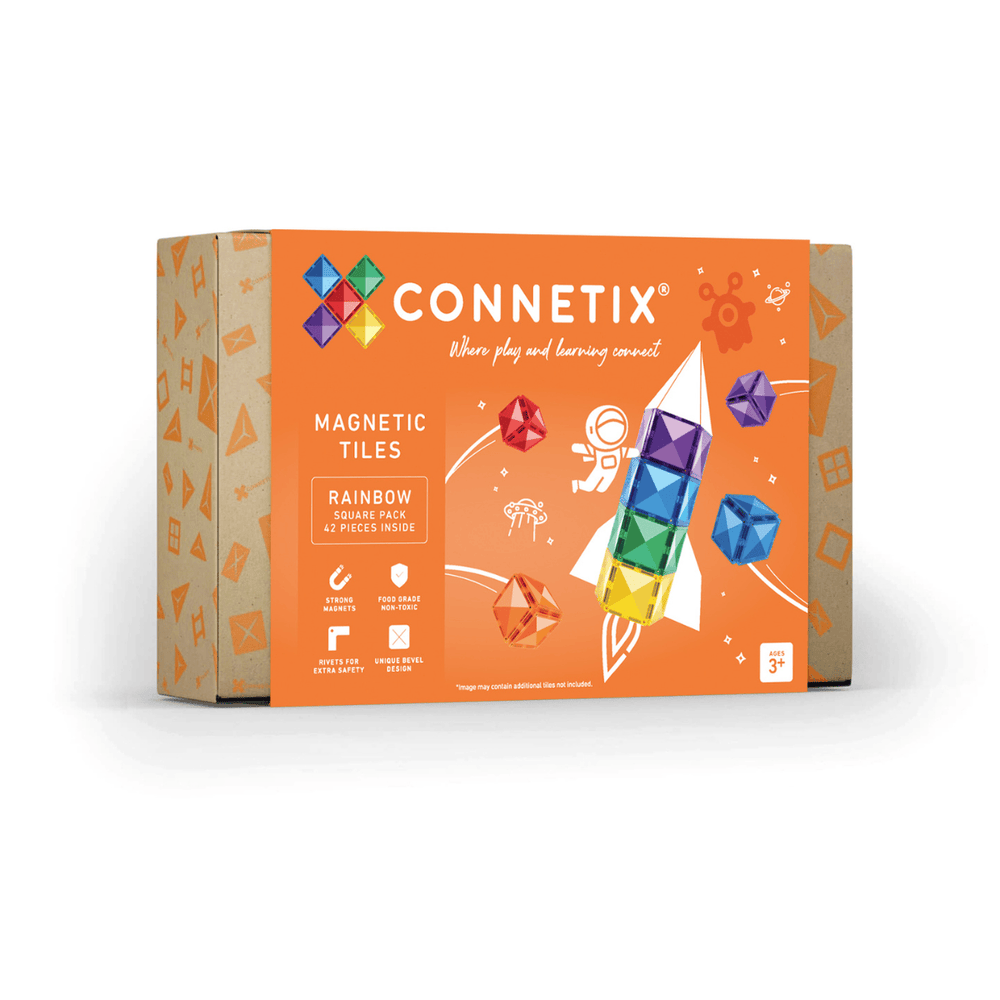 CONNETIX - Rainbow Square Pack - 42 pc
