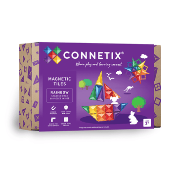 CONNETIX - Rainbow Starter Pack - 60pc Building Toys