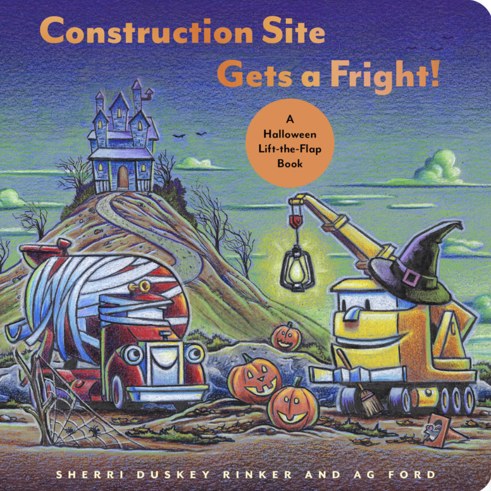 Construction Site Gets a Fright! - Hardcover Lift-the-Flap Book