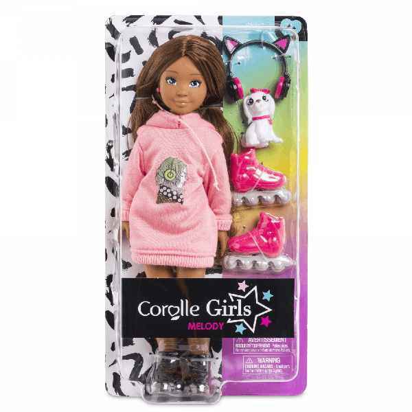 Corolle Melody Fashion Week New York Doll - Dress-Up Doll With 4 Outfits, Vanilla Scent, 28cm For Girls 4+