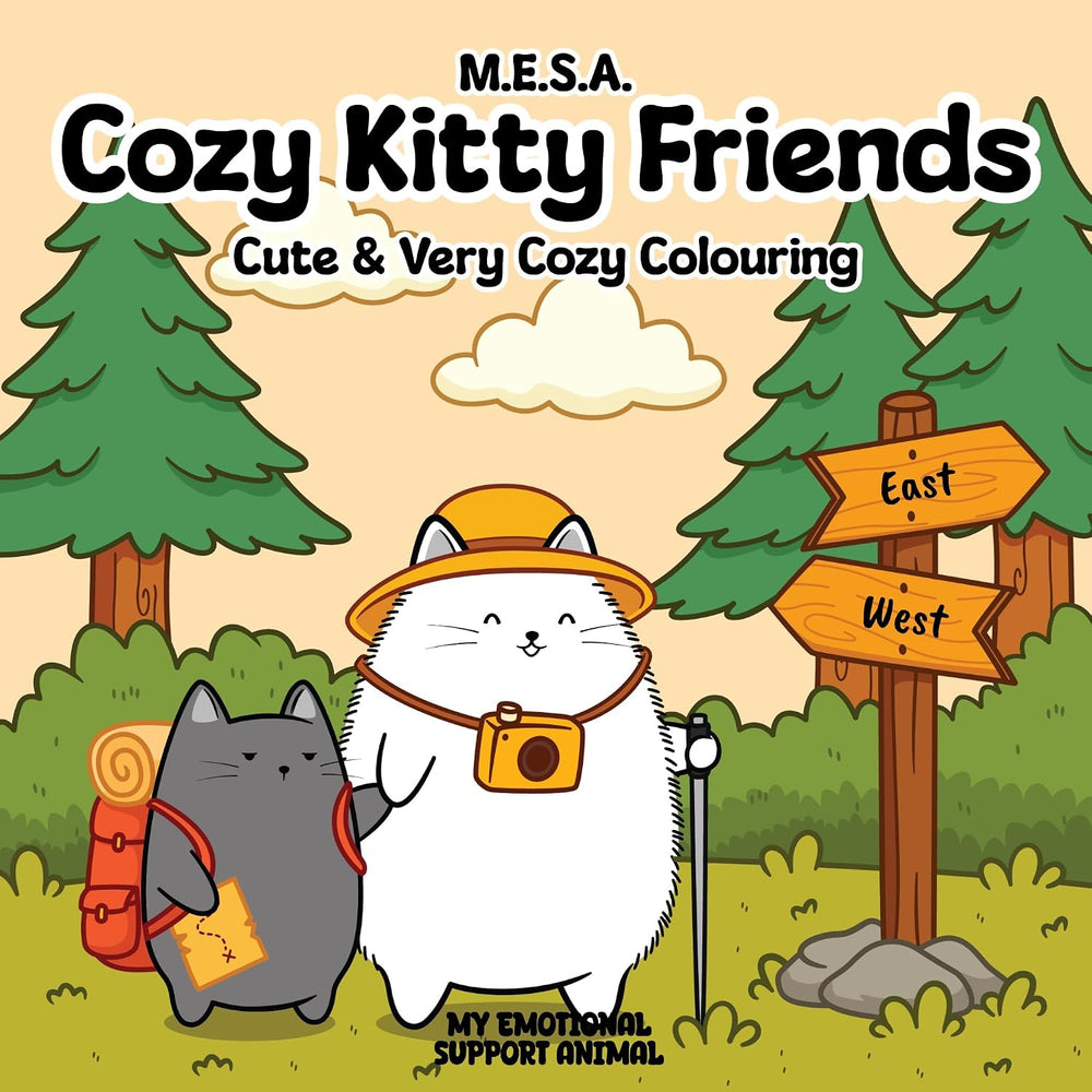 Cozy Kitty Friends: Cute and Very Cozy Colouring - Paperback Colouring Book