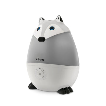 Crane Baby - Mini Adorable Ultrasonic Humidifier Fox/Raccoon All Health & Safety