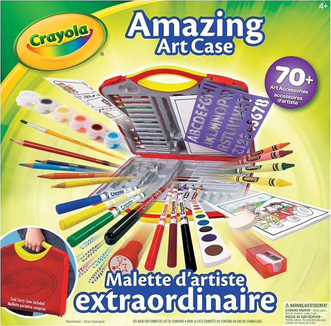 Crayola - Amazing Art Case - 70+ Piece Portable Art Set