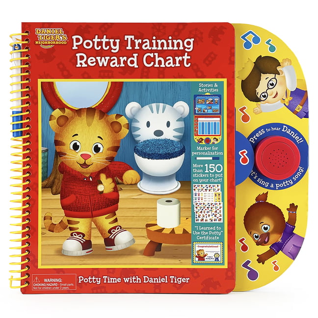 Daniel Tiger Potty Training Reward Chart - Spiral Bound Activity Book