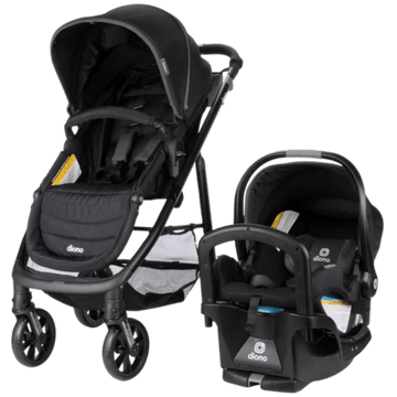 Diono - Quantum® 4 3-in-1 Travel System with LiteClik®30 R SafePlus™ Infant Car Seat and Base - Black Travel Systems