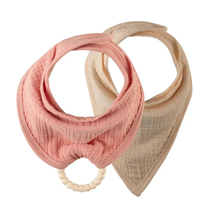 Dr.Brown's - Muslin Bandana Bibs with Flexees Beaded Teether Ring (2 Pack)