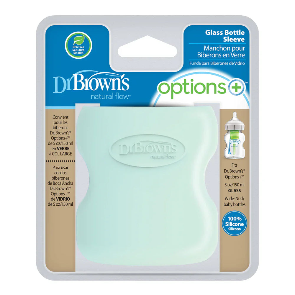 Dr. Brown's - Natural Flow Options+ Wide-Neck Glass Bottle Silicone Sleeve