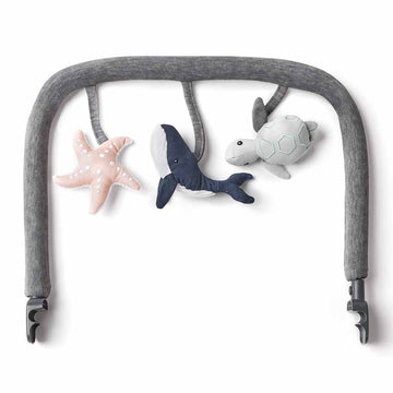 Ergobaby - Evolve Bouncer Toy Bar - Ocean Wonders Charcoal Grey Swings, Bouncers & Seats