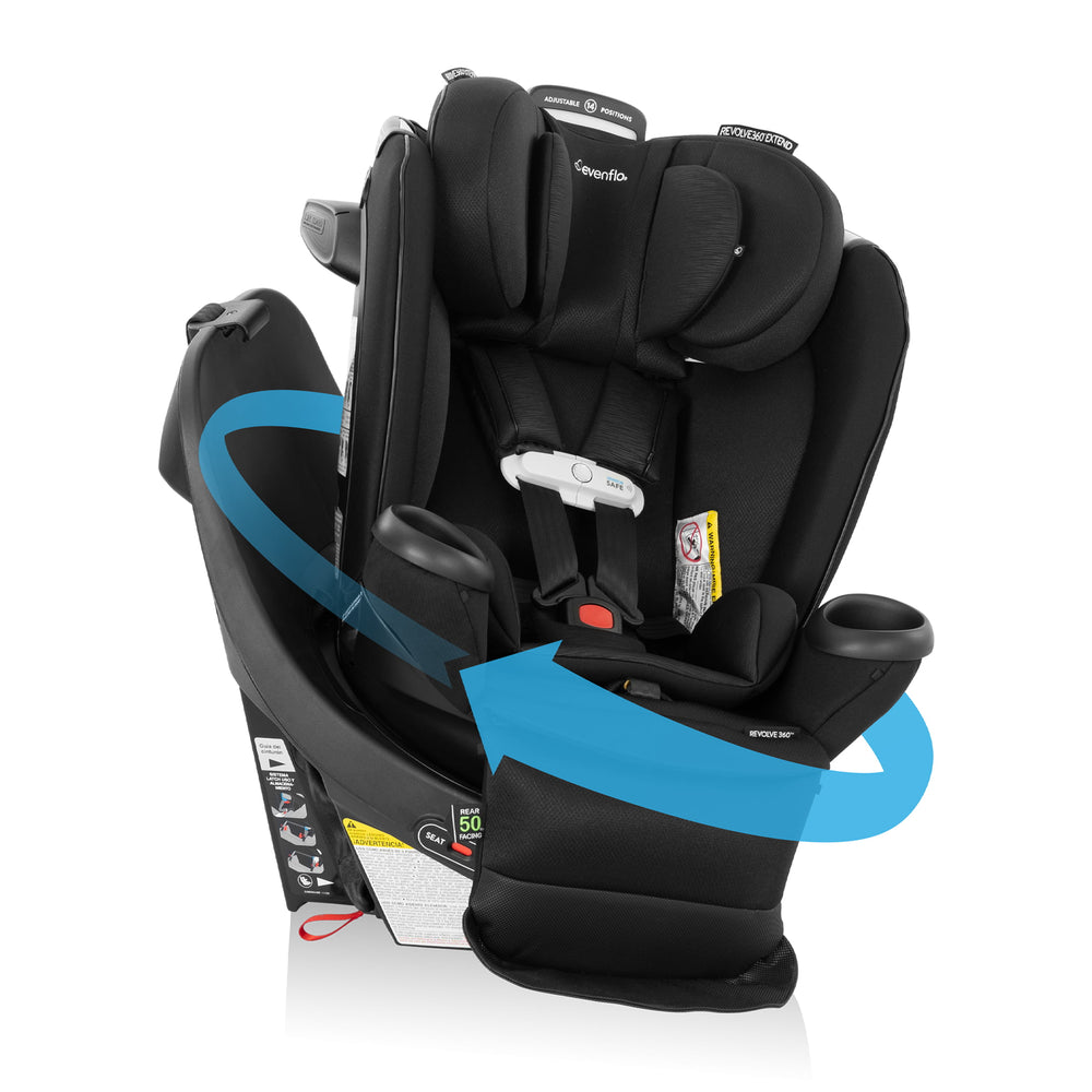 Evenflo - Gold Revolve 360 Extend All-In-One Rotational Car Seat w/ Sensorsafe - Onyx - OPEN BOX
