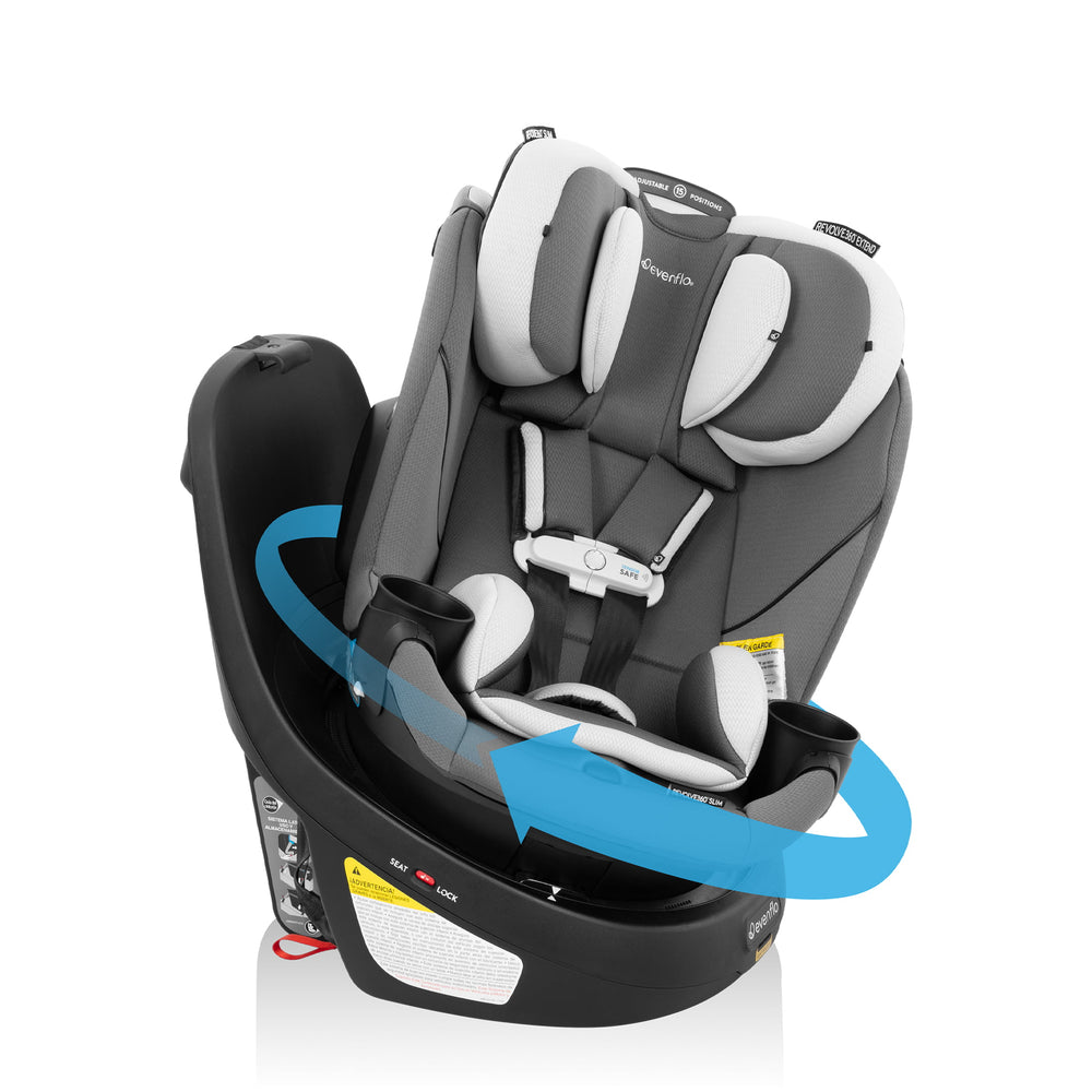 Evenflo - Gold Revolve 360 Slim 2-in-1 Rotational Car Seat with Sensor Safe