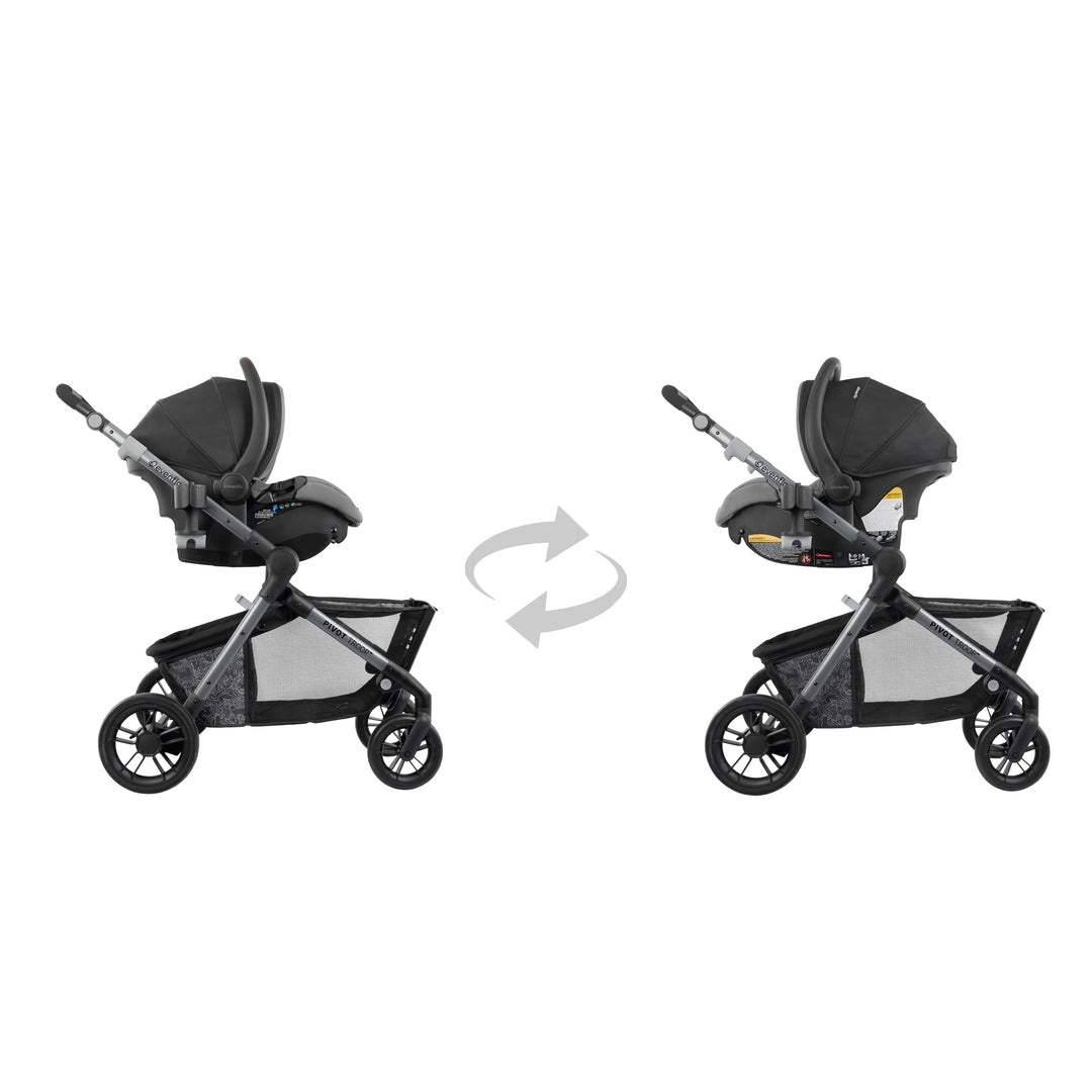 pivot car seat stroller Evenflo