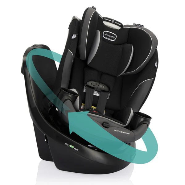 Evenflo Revolve 360 SLIM 2 in 1 Rotational Convertible Car Seat Little Canadian