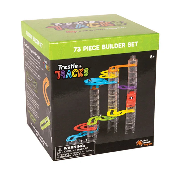 Fat Brain Toys - Trestle Tracks Builder Set - 73pc