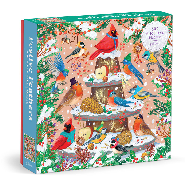 Festive Feathers - 500 Piece Foil Puzzle