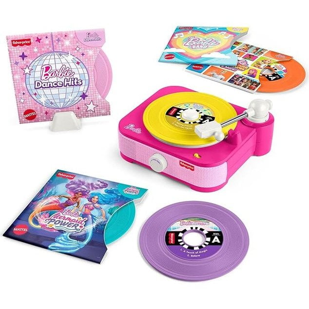 Fisher-Price - Barbie - Pretend Play Musical Record Player