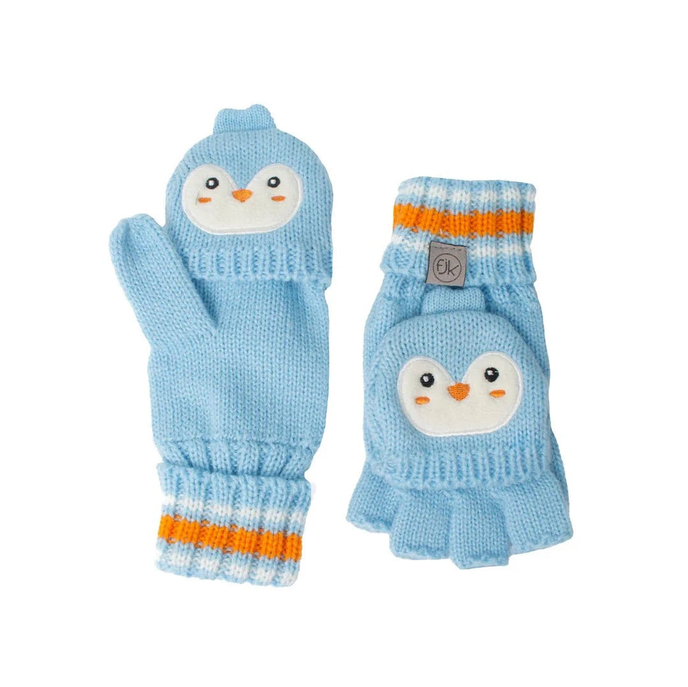FlapJackKids - Kids Knitted Fingerless Gloves With Flap