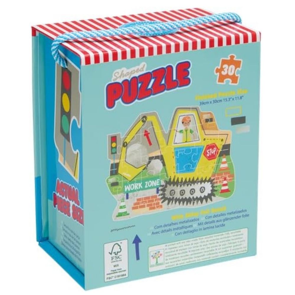 Floss & Rock - Construction 30-Piece Shaped Puzzle