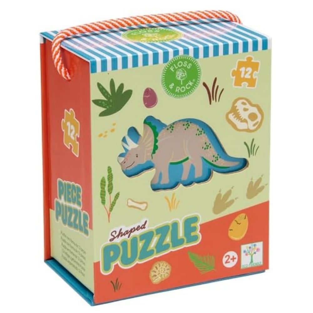 Floss & Rock - Dino 12-Piece Shaped Puzzle
