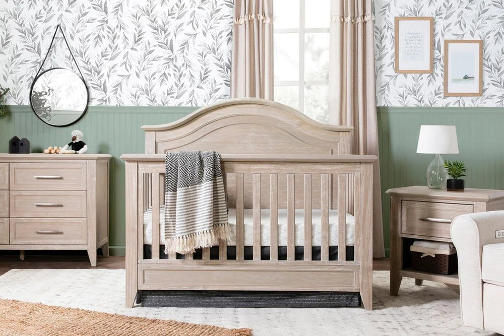 Monogram by Namesake - Beckett Rustic 4-in-1 Convertible Curve Top Crib