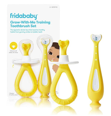 Fridababy - Grow-With-Me Training Toothbrush Set 6M+ Healthcare