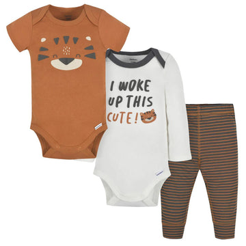 Gerber - Baby Boys Tiger Onesies Bodysuits and Pants Set Tiger / 0-3m All Clothing