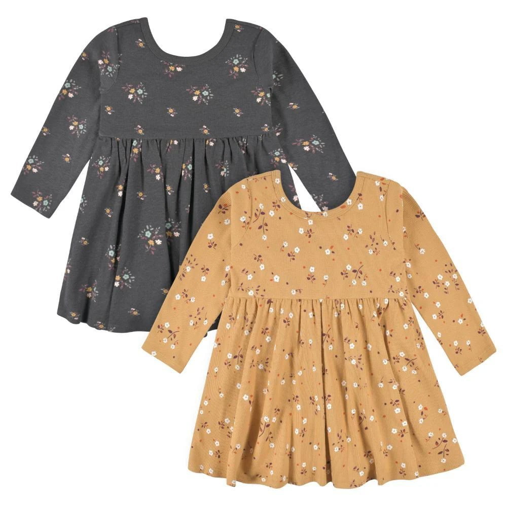 Gerber - Baby Long Sleeve Dress 2PK