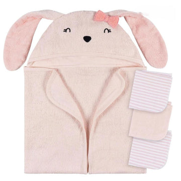 Gerber - Bath Towel Gift Set Pink Bunny Bath Accessories