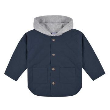 Gerber - Fleece-Lined Quilted Hooded Jacket - Toddler Navy / 2T Baby & Toddler Clothing