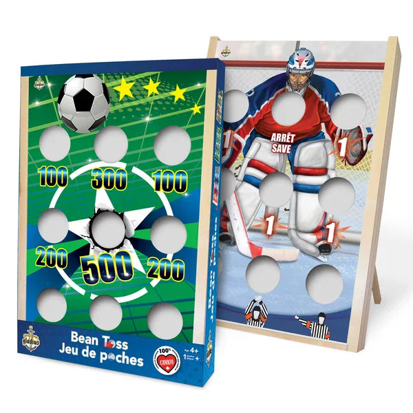Gladius - Sports Cornhole Game - Reversible Soccer and Hockey Toss Game