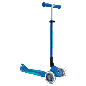 Globber - Primo Foldable Scooter w/ Lights Blue Ride-Ons