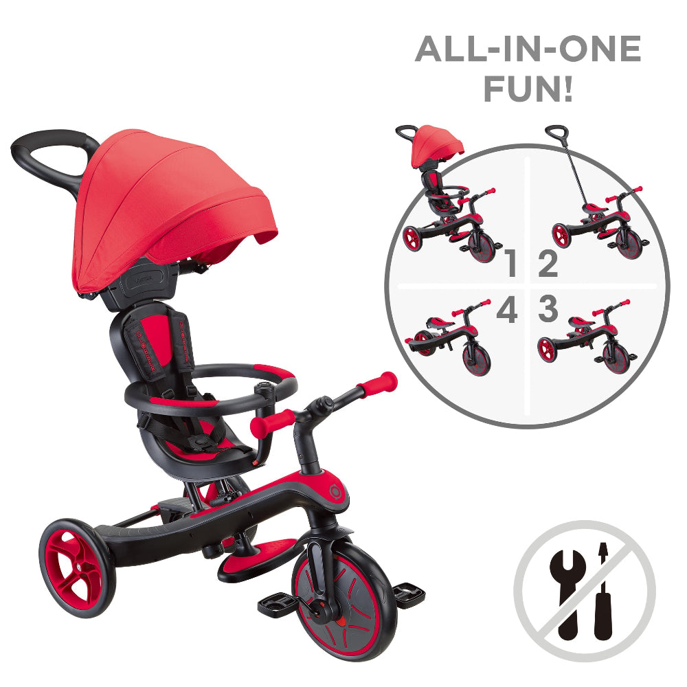 Globber - Trike Explorer 4-in-1 w/ Shade Canopy – Little Canadian